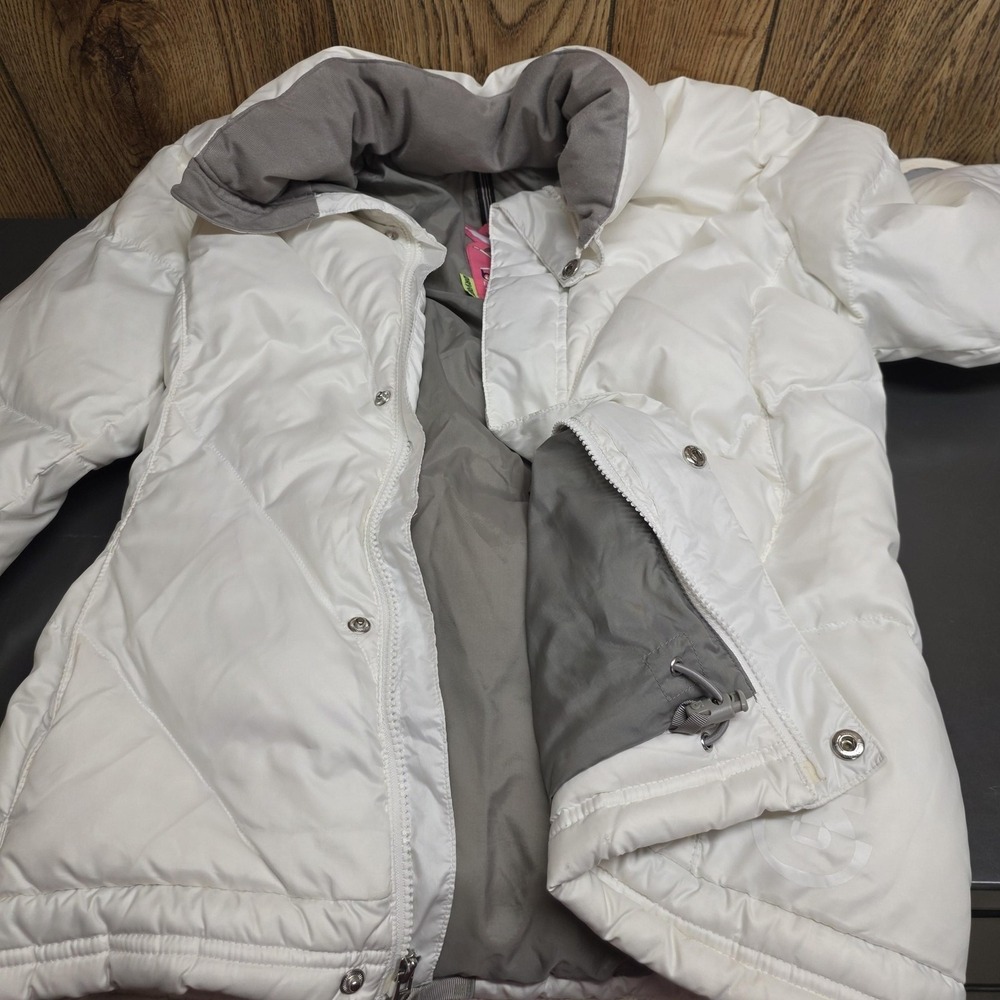 Burton Dryride Ski Jacket Women S White Down Puffer Insulated Winter Snowboard - Picture 7 of 9